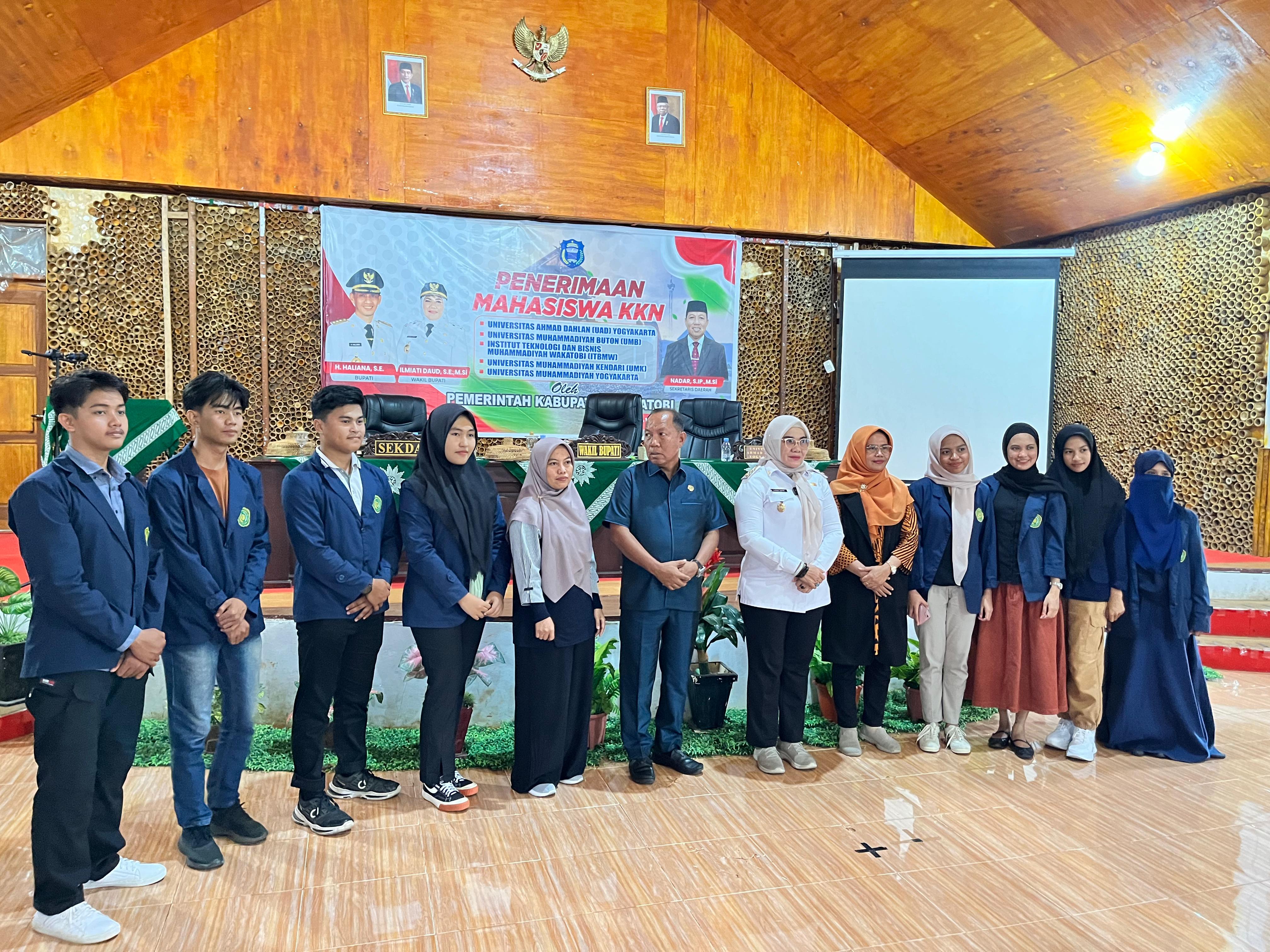 Mahasiswa KKN ADi di Sambut Pemerintah Wakatobi